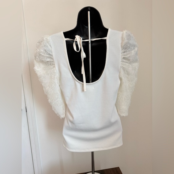 Maurices Ivory Ribbed Knit Top - Picture 4 of 8